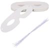 Fukaisu 40pz Maschere per Gli Occhi in Carta Bianca, Maschera Fai Da Te Semplice con Corde Elastiche, Decorazione per Feste in Maschera di Halloween