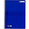 RAYLU PAPER - Quaderno con copertina rigida con spirale, 80 fogli da 70 g, quaderni dai colori vivaci, quaderni per scuola, ufficio, appunti e studio (blu scuro, linea guida da 3,5 mm)