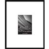 Americanflat Cornice 40x50 cm Nera - Cornice Foto 15x21 cm con Passepartout o 50x40 cm Senza Passepartout - Portafoto con Bordo Sottile in PVC e Pannello Protettivo in Plastica