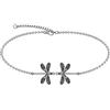 HARMONY BOLA Dragonfly Bracelet 925 Sterling Silver Cute Animal Ankle Dainty Jewellery Birthday Gift for Women Teen