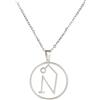 VASSAGO Collana a catena con sigillo gotico dell'Arcangelo Uriel, talismano, amuleto, angelo, girocollo, vintage, gioiello da uomo, Acciaio inossidabile, Nessuna pietra preziosa
