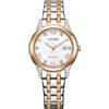 Citizen Women's Analogue Eco-Drive Watch with a Stainless Steel Band Elegance