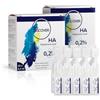 EYE DISCOVER - Gocce Oculari con Acido Ialuronico 0,2% - Monodose per Occhi Secchi, Idratazione Intensa, Senza Conservanti - 40 Fiale Sterili da 0,4 ml
