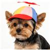 JIAHG Berretto da baseball per cani e gatti, con fori per le orecchie, regolabile, in cotone, colorato, per l'estate, per feste all'aperto