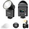 ULANZI F16R - Luce flash per fotocamera, per dettagli, uscita GN16, 3 modalità di illuminazione, 2500-6500 K, fino a 550 flash a piena potenza, slitta universale