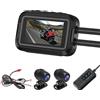 ZERBAY Telecamera Dashcam for moto WiFi, registrazione video Dual HD 1080P 30fps da 3 pollici, tutto IP66 impermeabile, DVR professionale for guida di motociclette for ciclismo all'aperto, avventura, viaggi