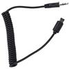 Tonysa Cavo di Scatto Remoto 3.5mm/2.5mm per Fotocamere (3.5mm-S2 #01) | Compatibilità connettore, cavo a spirale estensibile, plastica resistente e lega