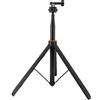 Eminchu Treppiede Pocket 3 per Action Camera, Selfie Stick Estensibile da Tavolo da 63 Pollici con Viti a Sgancio Rapido da 1/4 di Pollice, Ideale per Action 5 Pro, X5, X4, X3 e Max