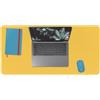 Leitz Ergo Cosy Tappetino Antiscivolo da Scrivania per Laptop, Monitor e Mouse, Adatto alla Casa e All'Ufficio, 80 cm x 40 cm - Giallo Caldo