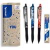 PILOT x ONE PIECE - Set di 3 Frixion Ball Plus, Nero, Blu, Rosso + 1 set di 3 Ricariche Blu + 4 Adesivi - Penne Cancellabili - Edizione Limitata One Piece - Punta Media