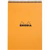 RHODIA 18500C - Notepad Bloc-Notes a Spirale (Rilegatura integrale) Orange - A4 21 x 29,7 cm - Quadretti piccoli - 80 fogli staccabili - Carta Clairefontaine 80g/m² -COPERTINA in carta trattata morbida