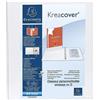 Exacompta - 51844E - 1 Raccoglitore Personalizzabile Kreacover - 4 Anelli a D 50 mm - Copertina Foderata PP con Tasca Fronte/Dorso/Retro - Dorso 75 mm - F.to Esterno 29.5x32 cm per A4 Maxi - Bianco