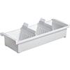 HAN 957-0-11 - Contenitore per archivio, capacità 1.300 schede, formato A7 orizzontale, 128 x 65 x 347 mm, colore: grigio chiaro