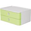 HAN 1120-80 SMART-BOX ALLISON, Cassettiera Impilabile Con 2 Cassetti, Lime Green
