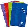 Clairefontaine 663609AMZC CONFEZIONE DA 2 RUBRICHE: Alphabétiques Agrafés - 11x17 cm - 96 pagine quadretti piccoli - Carta Bianca 90 g - copertina in carta laminata colores casuales