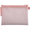 Exacompta - Rif. 37140E - Confezione da 3 buste in EVA con cerniera in plastica morbida, formato A5, per riporre forniture, accessori di bellezza, 3 colori assortiti