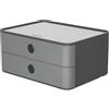 HAN 1120-19 - SMART-BOX ALLISON, cassettiera impilabile con 2 cassetti, colore: granite grey