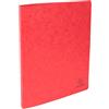 Exacompta 10 raccoglitori cartoncino lucido A4 2 anelli rosso