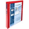 Exacompta - cod. 51942RE - 1 raccoglitore rigido opaco personalizzabile con 2 tasche - 4 anelli a D da 30 mm - Dorso 47 mm - 32 x 27,7 cm - per archiviare fogli A4 Maxi - Colore: rosso