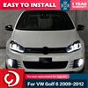 CG Car Styling Lampada frontale per VW Golf 6 Fari 2009-2012 Aggiornamento LED 7.5 Design DRL Lampada di segnalazione Accessori auto
