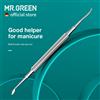 MR.GREEN strumenti multifunzione per la cura delle unghie spingi cuticole detergente per la sporcizia delle unghie Design a doppia testa leva sulle unghie Trimmer per cuticole