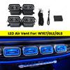 Auchikj 64 prese d'aria a LED a colori per Mercedes Benz W167 2020 + GLE GLS GLE53 GLS63 lampada decorativa per ugello a turbina RGB a luce ambientale per interni