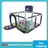 NONE Box per bambini quadrato, Parco giochi per neonati e bambini, Barriere di sicurezza per attività infantili, Parco giochi con piscina di palline, Recinto di sicurezza per bambini