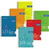CAMPO UNIVERSITARIO Campus Spiral Pad CARDBOARD Cover Thin HARD Grid notebook con guida a lamella Griglia formato A4 3x3mm/4x4mm a scelta, 80 fogli, 70g Confezione da 6 pad perfetti per l'uso scolastico, imparare a