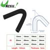 UXCELL 1 Set 13/16/19/22/25/28/30/34/38/41/45/48 113/16/18mm ID Tubo flessibile in silicone per auto nero con fascette Tubo flessibile del liquido di raffreddamento universale