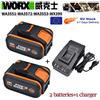Ddadache Worx Batteria al litio originale 20V 8.0Ah ricaricabile WA3553 WA3551 WA3553.1 WA3570 per tutti gli attrezzi elettrici e da giardino WORX