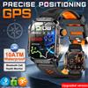 GUHUAVMI 2025New GPS Astuto Della Vigilanza Per Xiaomi IOS Militare Bussola Torcia Elettrica Smartwatch Da Uomo 10ATM Impermeabile 100 + Modalità Sportive BT Chiamata Orologio