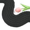 Meetee 1-5M 5-20mm Nero 3 Condizioni Cavo di Cotone Intrecciato Borsa Treccia Filo Corde Scarpe Zaino Decor Macrame Cavi Accessori Per Cucire FAI DA TE
