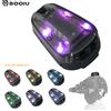 BOOIU Luce tattica IR Strobe Sette colorate Campeggio esterno Sopravvivenza Segnale di sicurezza Lampada flash Luce per casco da escursionismo impermeabile