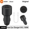 XIAOMI Nuovo Caricabatterie per Auto Xiaomi 100W MAX 1A1C, Ricarica Rapida a Doppia Porta USB-A USB-C, Dispositivo Intelligente Completamente Compatibile con Display a Effetto Luminoso