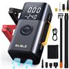 BSMOOM Avviatore di Emergenza per Auto e Pompa d'Aria 150PSI, Potenza di Picco 1000A/1500A, Power Bank, Gonfiatore Pneumatici, Dispositivo di Avviamento, Compressore d'Aria Auto 150PSI