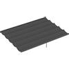 Outsunny Telo per tetto Outsunny per gazebo 4x3 m - Telo retrattile per gazebo solo 350 x cm grigio scuro