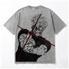 Bandai T-shirt con motivo Gojo Gojo JJK | T-shirt Anime Retrò Stile Giapponese Unisex