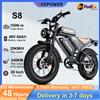 DEEPOWER Bicicletta Elettrica DEEPOWER S8 200N·m Doppio Motore 48V 60Ah Doppia Batteria Bici Elettrica Fuoristrada Pneumatici Larghi 20 Pollici Ebike per Tutti i Terreni