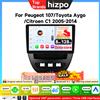 Hizpo Autoradio 10.1'' per Peugeot 107 Toyota Aygo Citroen C1 2005-2014 con Carplay Wireless e Android Auto, Lettore Multimediale per Auto 6115