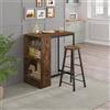 WOLTU Tavolo da bistrot WOLTU 91x49x91 cm, tavolo da bar con 3 ripiani, tavolo alto da consolle per tè, caffè, cucina, casa