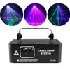DJ AiK Proiettore Laser RGB 500MW con Scanner a Fascio Lineare, DMX Professionale per Discoteca, DJ, Matrimoni, Feste, Bar, Club, Illuminazione da Palco