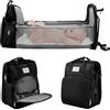 NONE Borsa per Mamme Leggera e Portatile con Culla Pieghevole, Borsa da Viaggio di Grande Capacità, Zaino per Neonati, Borsa da Passeggio Femminile