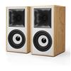 AIYIMA S4000 Diffusore Monitor da Studio 40WX2 Bluetooth 5.0 con Ingresso RCA/XLR Bilanciato, Uscita Subwoofer, Diffusori Attivi da Scaffale in Legno