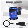 NONE Levigatrice Orbitale Casuale Senza Fili, 125mm, 3 Velocità, 11000 Giri/min, 12 Carte Abrasive, Mini Levigatrice Orbitale Elettrica con Sacchetto Raccoglipolvere per Levigatura