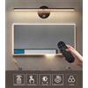 NONE Lampada da parete a LED minimalista con telecomando touch, 3 colori dimmerabili e temporizzabili, ricaricabile tramite USB, magnetica, senza cablaggio, applique da parete per interni, camera da letto,