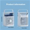 BALASHOV Ventilatore 3 in 1 con Condizionatore d'Aria, Raffreddatore Portatile per Casa, Ufficio, con Luce Notturna a LED e Umidificatore