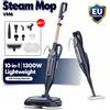 Vastorm VM6 Scopa a Vapore con Panni Rotanti, Potente Pulitore a Vapore da 1300W, 10 in 1, Leggera con Tecnologia Spin Mop ad Alta Temperatura e Tecnologia Steam Blaster, Luci LED per Pavimenti in Legno,