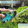 HGTUGO Tagliasiepi a batteria 21V con lama da 520mm 45° ° Utensile da Giardino a Batteria al Litio con Angolo di Taglio 15mm e Diametro Massimo di Taglio, con Caricatore EU