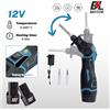 DWiusty Saldatore Elettrico Senza Fili Ricaricabile 30W 400 ℃ Strumenti di Riparazione per Batterie al Litio 12V