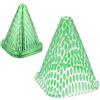 Relaxdays Set da 48 Protezioni per Piante, Coni Protettivi Antilumaca e Anti Gelo, HxLxP: 22 x 19 x 19 cm, in PVC, Verde